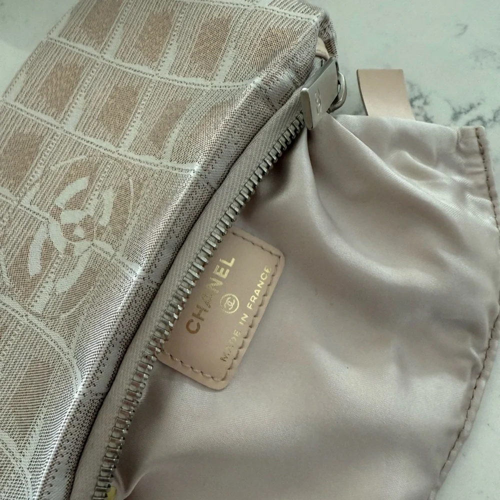 Authentic Chanel New Travel Line‎ Pouch/wristlet